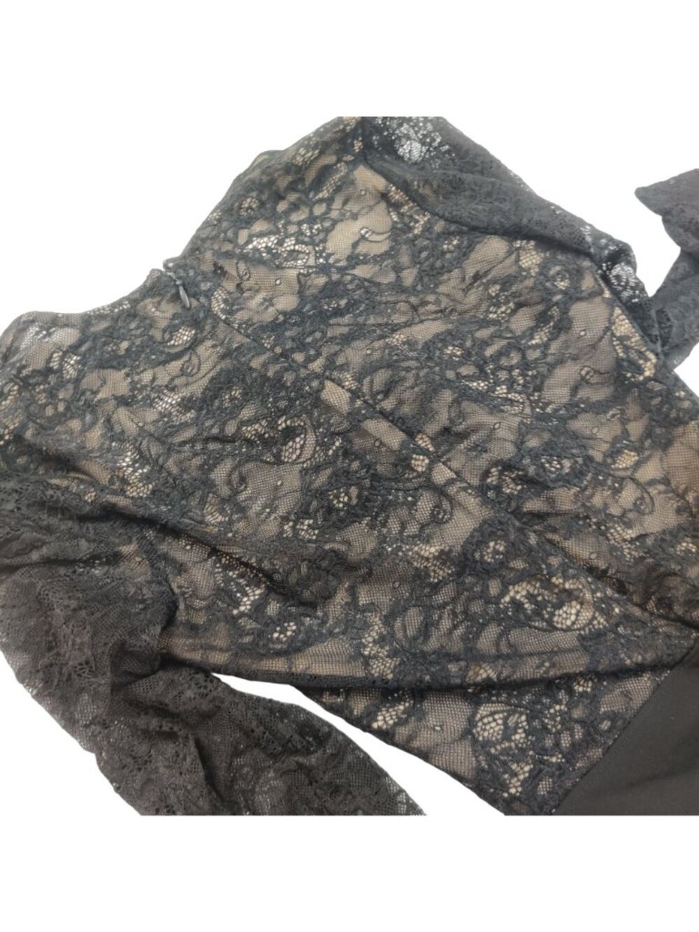 Ali & Jay L'Arc Lace Mini A Line Dress S Black Fairy Grunge Romantic Goth Party - Picture 5 of 12